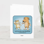 Funny Embarrassed Dog Birthday Kaart (Achterkant)