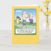 Funny Embarrassed Dog Birthday Kaart (Gele Bloem)