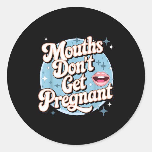 Funny Embarring Adult Humor Inappropriate Embarrin Ronde Sticker (Voorkant)