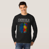 Funny Embrace Neurodiversity Brain ADHD Autisme Aw T-shirt (Voorkant volledig)
