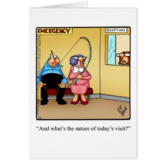 Funny Emergency Nurses Day Kaart "Spectickles" (Voorkant)