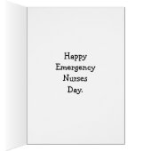 Funny Emergency Nurses Day Wenskaart (Binnen (Rechts))