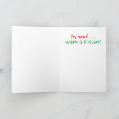 Funny Emergency Underpants Kaart (Binnen)