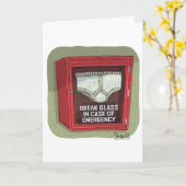 Funny Emergency Underpants Kaart (Gele Bloem)