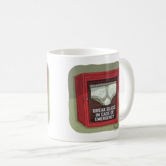 Funny Emergency Underpants Koffiemok (Voorkant rechts)