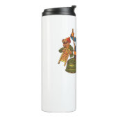 Funny Emmet Otter Kerstmis Cartoon 1977 Thermosbeker (Gedraaid links)