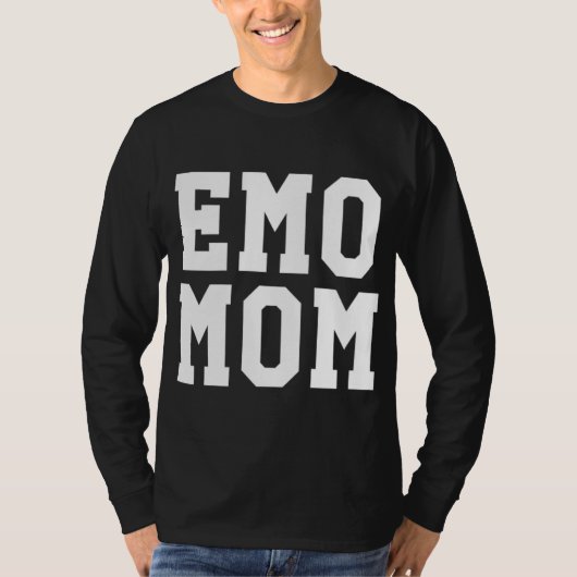 Funny Emo Mam Gothic Punk Moederdag Gift T-shirt (Voorkant)