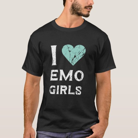Funny Emo Quote Valentijnsdag Cool voor Emo Couple T-shirt (Voorkant)