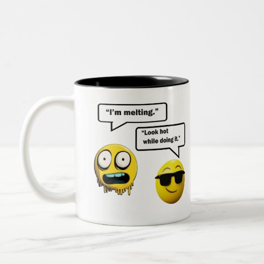 Funny Emoji Coffee Mok (Links)