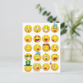 Funny Emoji Faces Cool Geweldige glimlachen Briefkaart (Staand voorkant)
