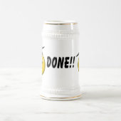 Funny Emoji "Gedaan" Afstuderen Bierpul (Center)