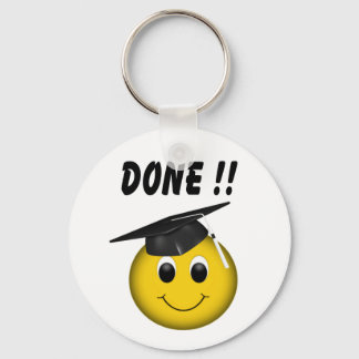 Funny Emoji "Gedaan" Afstuderen Sleutelhanger