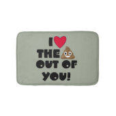 Funny Emoji Love Badmat (Voorkant)