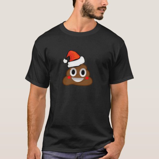 Funny Emoji Santa Hat Kerstmis Shirt voor Kind (Voorkant)