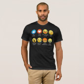Funny Emoticon (emoji) I Love Soccer T-Shirt (Voorkant volledig)