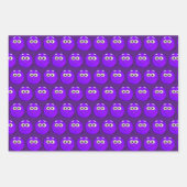 Funny Emoticon Faces Tiled Pattern Inpakpapier Vel (Voorkant)