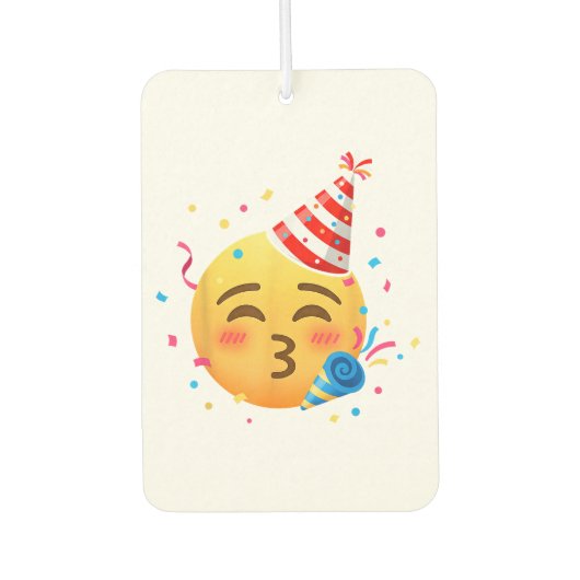 Funny Emoticon Party Luchtverfrisser (Voorkant)
