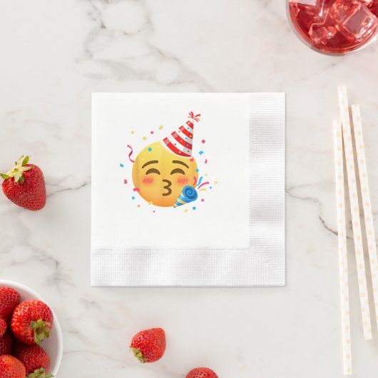 Funny Emoticon Party Servet (Insitu)