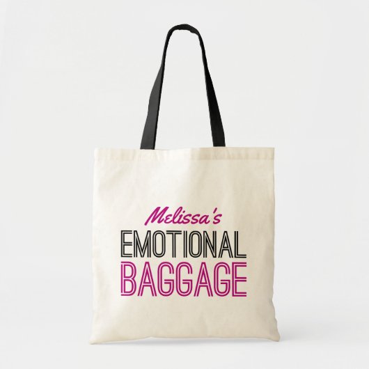 Funny Emotional Baggage Tote Bag (Voorkant)