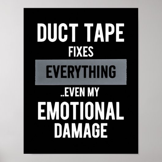 Funny Emotional Damage - Dark Dry Humor Workshop Poster (Voorkant)
