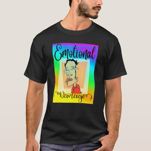 Funny Emotional Damage Sarcastic Meme T-shirt (Voorkant)