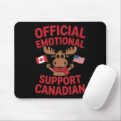 Funny Emotional Support Canadian Hockey Player Coa Muismat (Met muis)