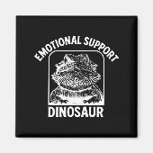Funny Emotional Suprt Dinosaur  Magneet (Voorkant)
