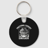 Funny Emotional Suprt Dinosaur  Sleutelhanger (Voorkant)