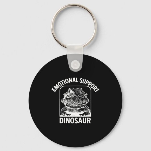 Funny Emotional Suprt Dinosaur Sleutelhanger (Voorkant)