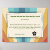 Funny Employ award messy desk Recognition Poster (Voorkant)