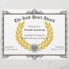 Funny Employee Award - Kind Heart