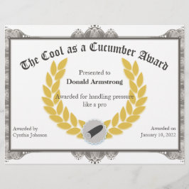 Funny Employee Award - Komkommer