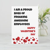 Funny Employees Valentijnsdag Kaart (Staand voorkant)