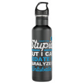 Funny EMS design EMT Paramedische verpleegster Fir Waterfles (Voorkant)
