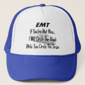 Funny EMT T T-Shirts & Gifts Trucker Pet (Voorkant)
