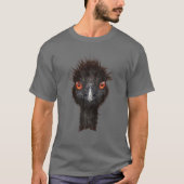 Funny Emu Bird - Cool Emu Illustratie T-shirt (Voorkant)