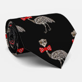 Funny Emu Bird met rode stropdas (Opgerold)