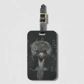 Funny Emu Einstein Bagagelabel (Voorkant (verticaal))
