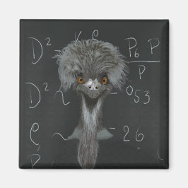 Funny Emu Einstein Magneet
