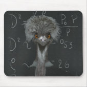 Funny Emu Einstein Muismat (Voorkant)