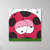 Funny en Chubby Ladybug Canvas Afdruk (Voorkant)