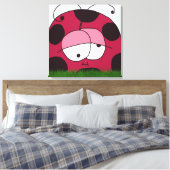 Funny en Chubby Ladybug Canvas Afdruk (Insitu (Slaapkamer))