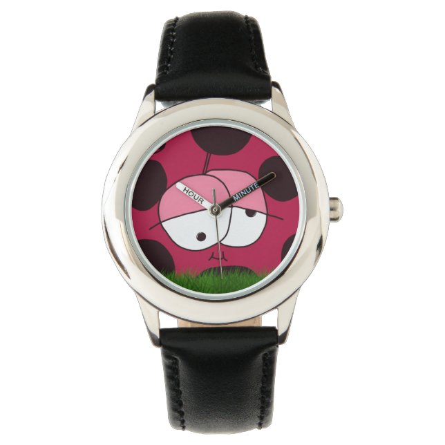 Funny en Chubby Ladybug Horloge (Voorkant)