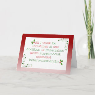 Funny (en waar) kerstkaart feestdagen kaart