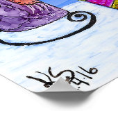 Funny en Whimsical Vist Poster (Hoek)