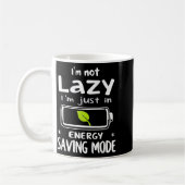 Funny Energy Saving Mode Design Lazy Humor Joke Gi Koffiemok (Links)