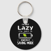 Funny Energy Saving Mode Design Lazy Humor Joke Gi Sleutelhanger (Voorkant)