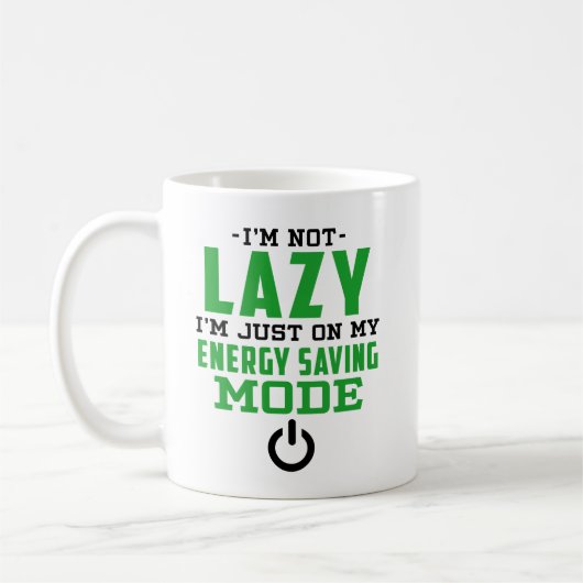 Funny Energy Saving Mode Gag Koffiemok (Links)