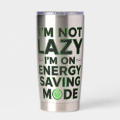 Funny Energy Saving Mode Lazy Humor Tumbler Geïsoleerde Drinkbeker (Achterkant)