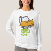 Funny Energy Saving Mode Women's T-Shirts (Voorkant)
